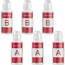 Hydroponic Plant Food A&B Set 600ml Nutrients for Faster Growth Indoor Gardens