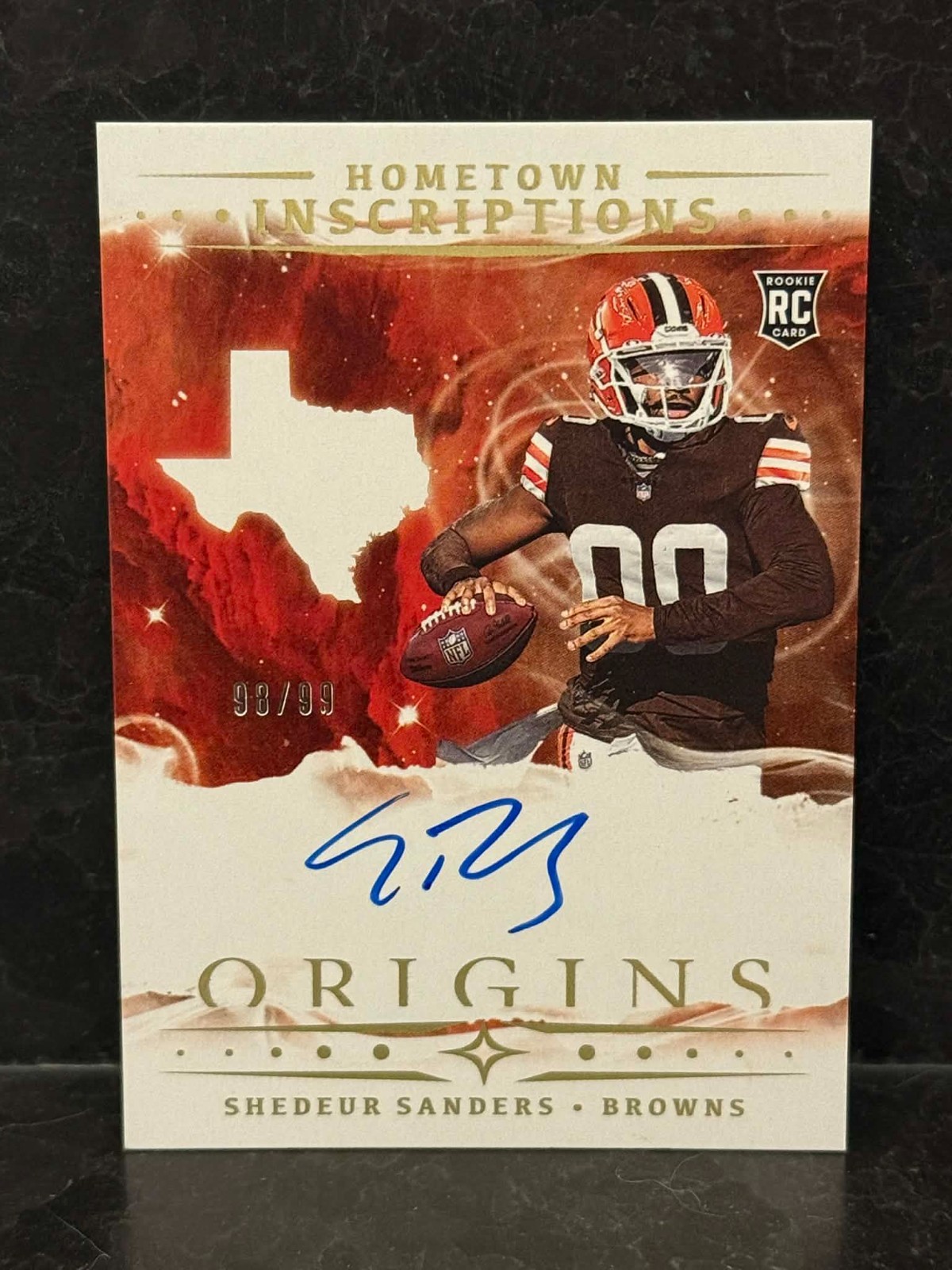 2025 Panini Origins Hometown Inscriptions SHEDEUR SANDERS RC Auto /99