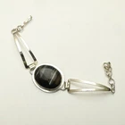 Botswana Agate Gemstone Handmade Bracelet Jewelry 17 Gms For Women AB 97227