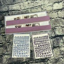 Creative Memories ABC/123 Stickers Scrapbook Mini Stickers  Paper strips