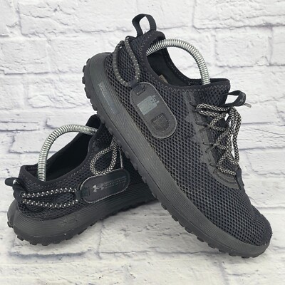 Under Armour Charged Assert 9 Black Men's Size 9 Athletic Run Walk Jog Hook Loop