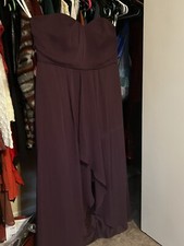 David Bridal Dress Strapless High Low Size 20 Plum Color $80 OBO.