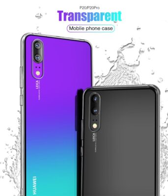 2PCS Ultra Thin Slim Clear Soft TPU Cases for Huawei P20 Pro Lite Back Cover 
