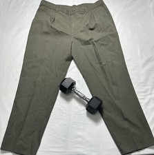 Authentics By Farah Men's Vintage Green Cotton Denim Dress Pants Size 42w B270