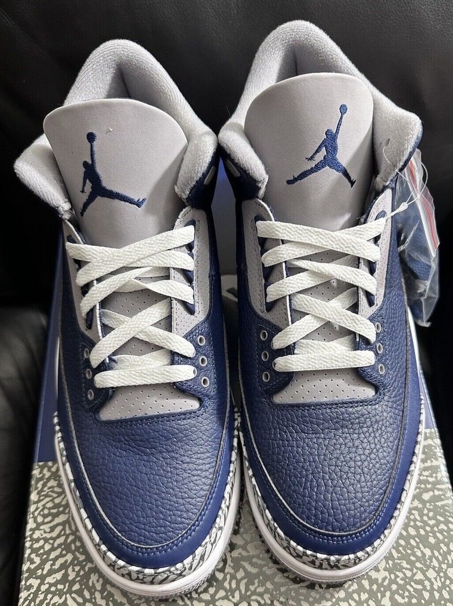 NIKE AIR JORDAN RETRO GEORGETOWN MIDNIGHT NAVY WHITE CT8532-401 MEN'S 11 