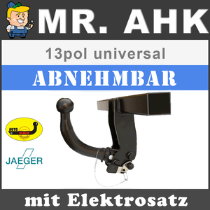 Anhängerkupplung starr Für Mercedes C-Class S202 Kombi 96-01 13-pol E-Satz