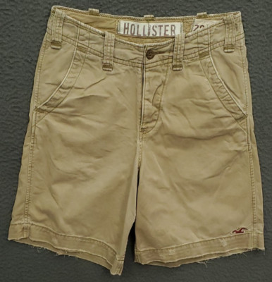 VTG Y2K Hollister Khaki Short Men Sz 28 Distressed Skater Surfer Jock Preppy