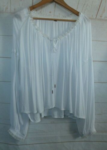 M&S IVORY/WHITE OFF SHOULDER BARDOT/GYPSY STYLE TOP/BLOUSE SIZE 6/8 BNWT 