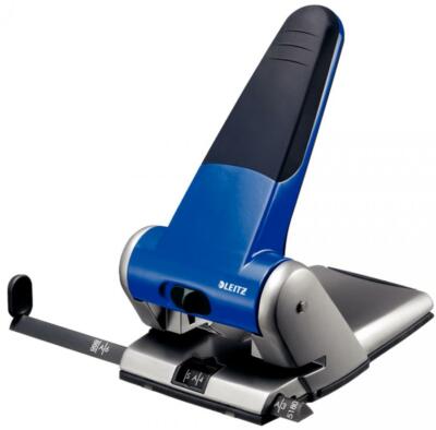 LEITZ Registraturlocher Bürolocher 5180, Stanzleistung: 65 Blatt, blau
