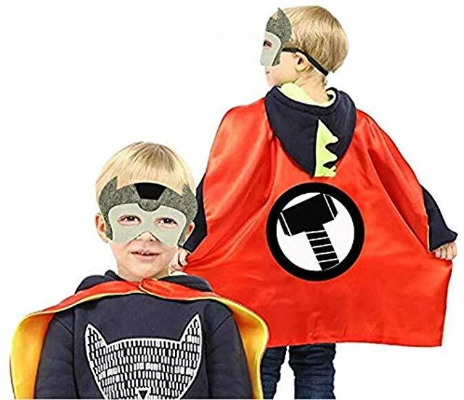 Capas e máscaras de super-heróis para crianças cosplay festa de aniversário fantasias NOVAS - Imagem 3 de 4