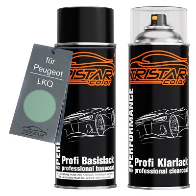 Lack Spraydosen Set für Peugeot LKQ Vert Opale Metallic Pistazien Grün Metallic