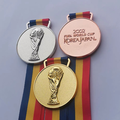2002 FIFA World Cup KOREA JAPAN Gold Silver Bronze Medal 2002 FIFA World Cup KOREA JAPAN Gold Silver Bronze Medal