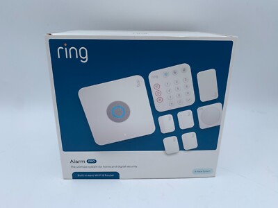 Ring Alarm Pro Home Security Kit  Built-in - 8 pieces - White - NEW SEALED