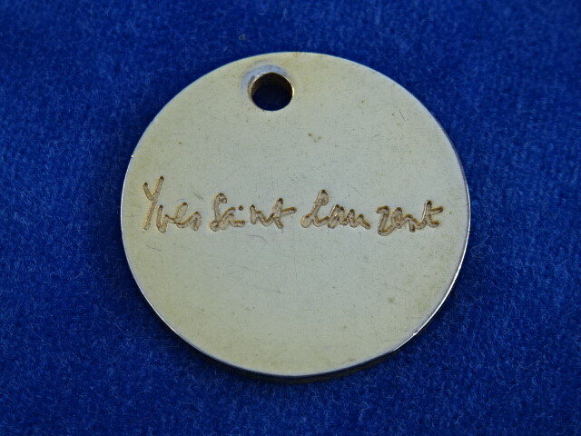 SAINT LAURENT RARE +++ TOP ! PORTE CLES JETON Key ring token YVES SAINT LAURENT LOVE