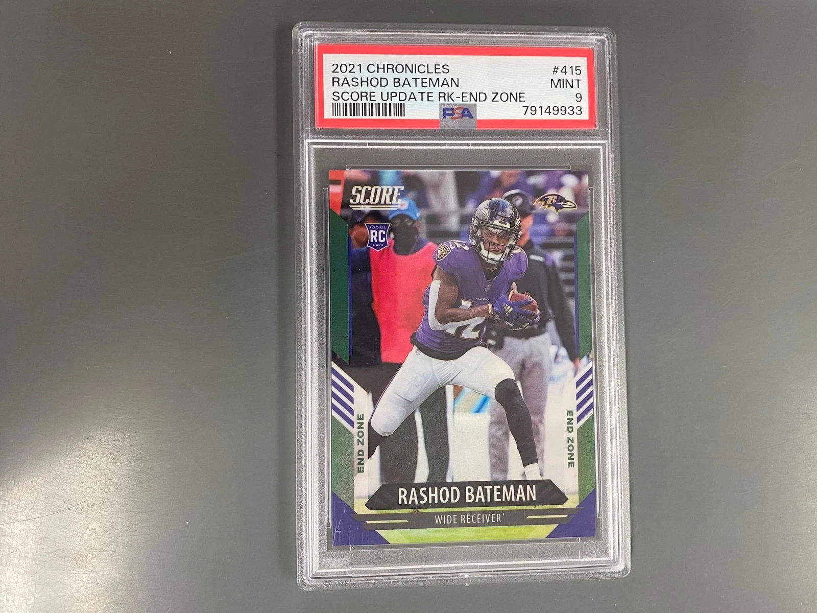 Rashod Bateman Panini Chronicles Score Update Rookies #415 End Zone