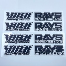 8pcs Black Jdm Japan Rays Engineering Volk Racing Te37 Wheel Decals Sticker 1set 8pcs Black Jdm Japan Rays Engineering Volk Racing Te37 Wheel Decals Sticker 1set