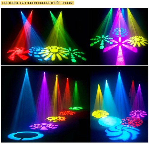 120W LED Moving Head Party Light WLED 8Gobo Beam Stage DJ Show DMX Spot Lighting - Picture 3 of 9
