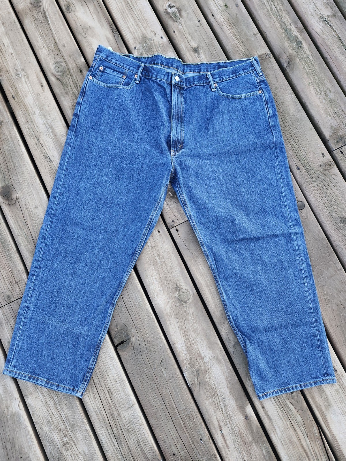 Levis 550 Jeans Relaxed Fit Blue Cotton Size 48 X 30 Mens Nice!