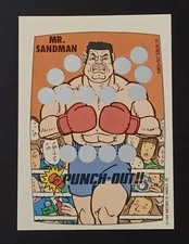 1989 Topps Nintendo Punch-Out!! Scratch-Offs #10 Punch-Out Screen 10 Mr. Sandman