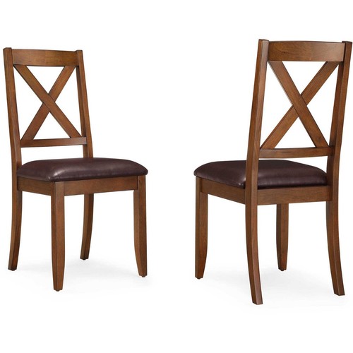 Dining Room Chairs Kitchen Table Chair Set Of 2 Farmhouse Rustic Wood Padded eBay