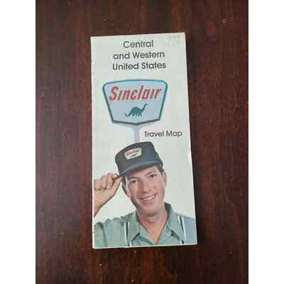 Central and Western United States Travel Map by Sinclair 1978 Edition (2X) (CQ)
