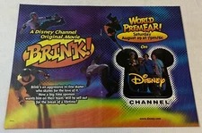 1998 two page Disney Channel tv movie ad ~ BRINK! ~ rollerblading