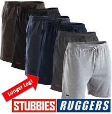 MENS - GENUINE STUBBIES RUGGERS LONG LEG JERSEY SWEAT SHORTS - SE2160