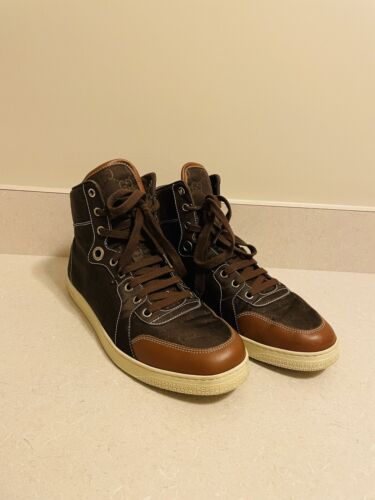 AUTHENTIC MENS GUCCI HIGH TOP SNEAKERS, SHOES, SIZE 8 | eBay