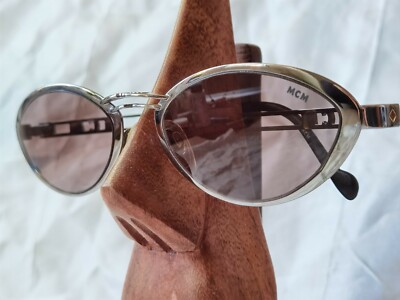 Rare mcm sunglasses MCM Pencock Rare Vintage Clear Light Gold Sunglasses | eBay main image 4