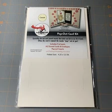 The Paper Cut- Pip Out Card Kit  A2 4.25 X 5.5 Cards  And Envelopes Acid Free