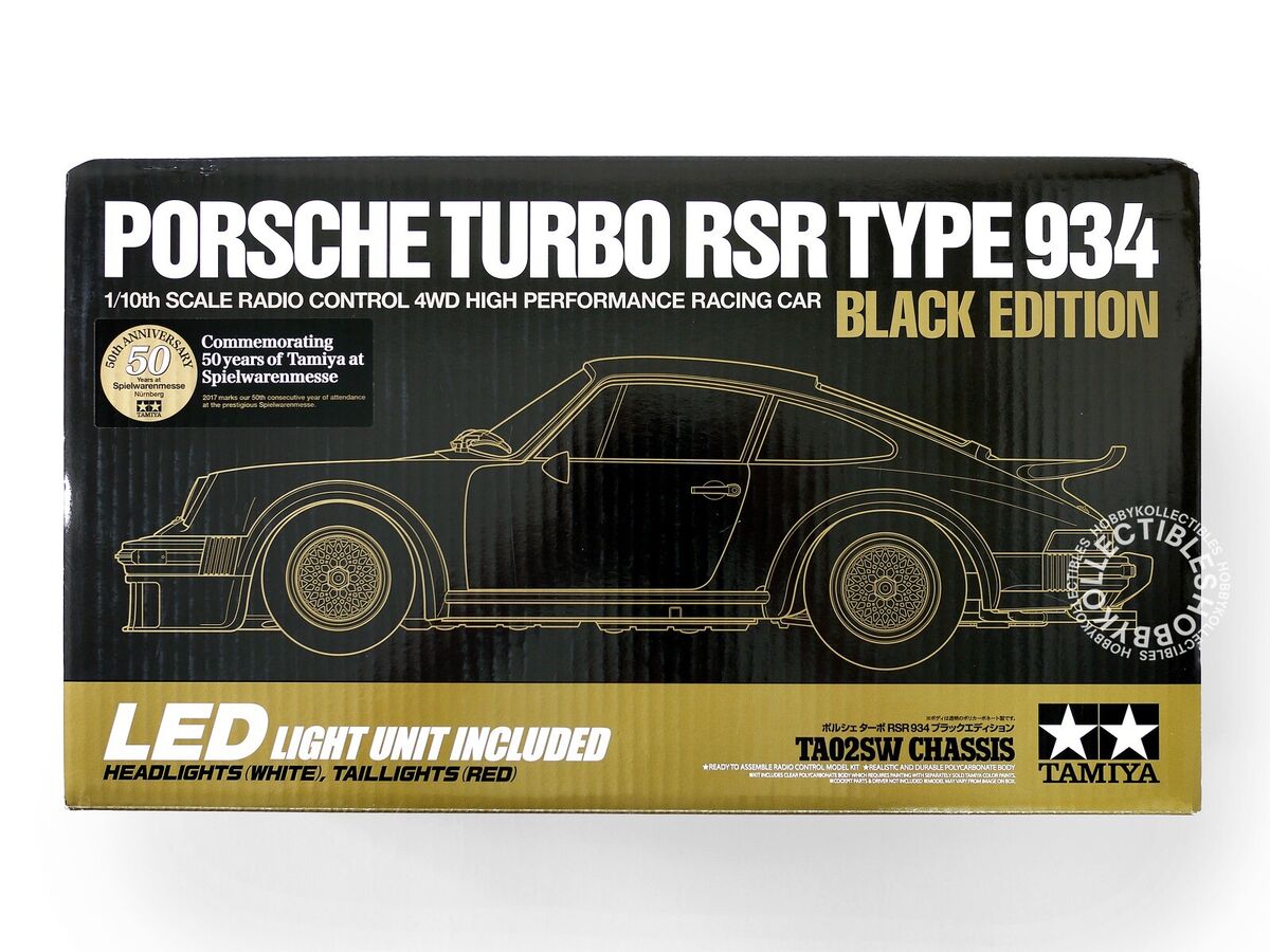 Tamiya 1/10 RC Porsche 934 #47362 TA02SW Chassis 50th Anniv Tamiya 1/10 RC Porsche 934 #47362 TA02SW Chassis 50th Anniv