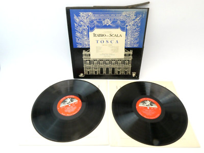 Teatro Alla Scala Giacomo Puccini Tosca Angel Records 3508 B/L Vinyl Records