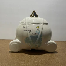 Rae Dunn Disney Cinderella Carriage Cookie Jar  Princess Up ‘til Midnight - NEW