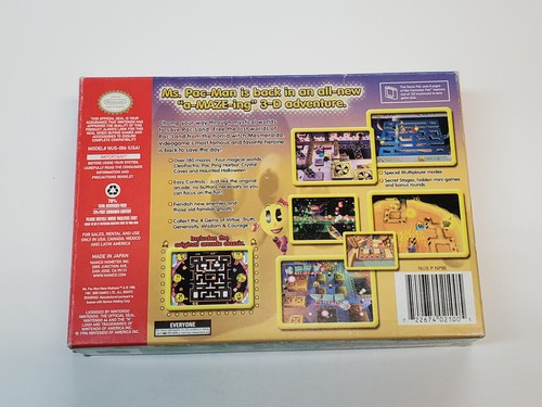 Ms. Pac-Man Maze Madness N64 Nintendo 64 Box & Manual Only * - Picture 19 of 21