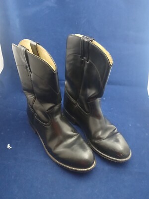 Dan Post Men's Dress Cowboy Boots Black Leather Style DP2580 Size 9.5 D