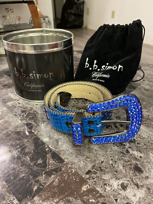 Lil Mosey Bb Simon Ceinture Outfit Bb Belt Simon Belt- Blue Eye