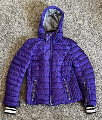 ￼Bogner Purple Ski Jacket Size 8 Detachable Hood Great Condition