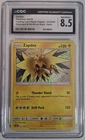 2023 POKEMON ZAPDOS HOLO CGC 8.5 CHARIZARD & HO-OH ex DECK 012/034
