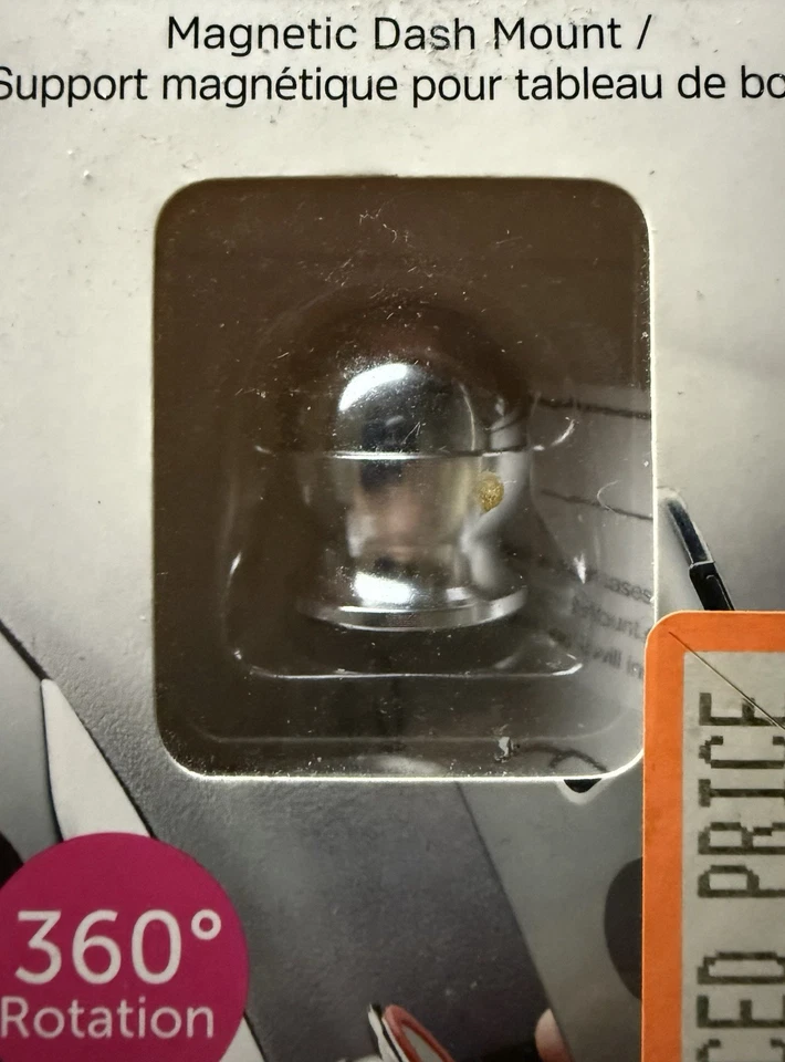 Aluratek Adjustable Phone Stand Magnetic Dash Mount 360 Degree Rotation New - Image 3 of 4