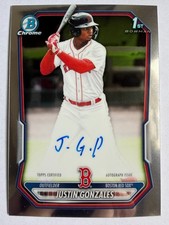 2026 Bowman Baseball Justin Gonzales CPA-JG Chrome Prospects Base Auto