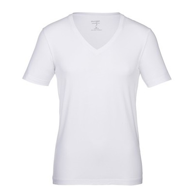 Olympus Body Fit Level Five 5 Basic T-Shirt White V-Neck 0801 12 00