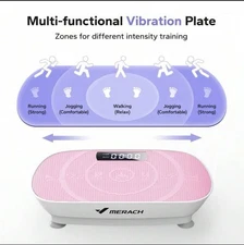 MERACH Vibration Plate Weight Loss Whole Body Workout Fitness Exercise Machine