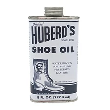 Huberd’s Shoe Oil - Leather Conditioner and waterproofer Since 1921. Easy Pour 