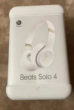 NEW SEALED Beats by Dr. Dre Solo 4 Wireless Bluetooth- Brand New- White And Gold
