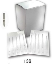 New Star Tattoo 100PCS 13G Steel Body Piercing Needles Supply Silver