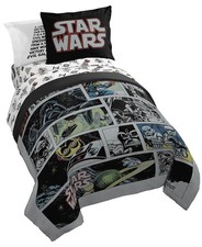 Star Wars Comic Book Full Size Comforter Set - 7 Piece Bedding Includes Set ...