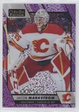 2023-24 O-Pee-Chee Platinum Violet Pixels 186/299 Jacob Markstrom #6 0o45