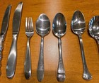Vintage and Modern Stainless Flatware Knives Fork Spoons Mixed Brands Lot Of 12 — photo 9
