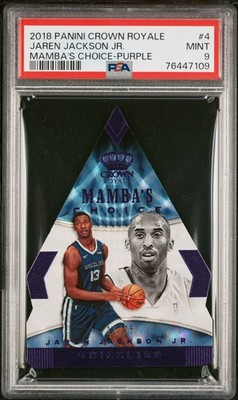 2018 Panini Crown Royale #4 Jaren Jackson Jr. Mamba's Choice Purple #/25 PSA 9