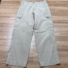 Nike ACG All Conditions Gear Pants Mens 34x30 Beige Cargo Outdoor Nylon Blend